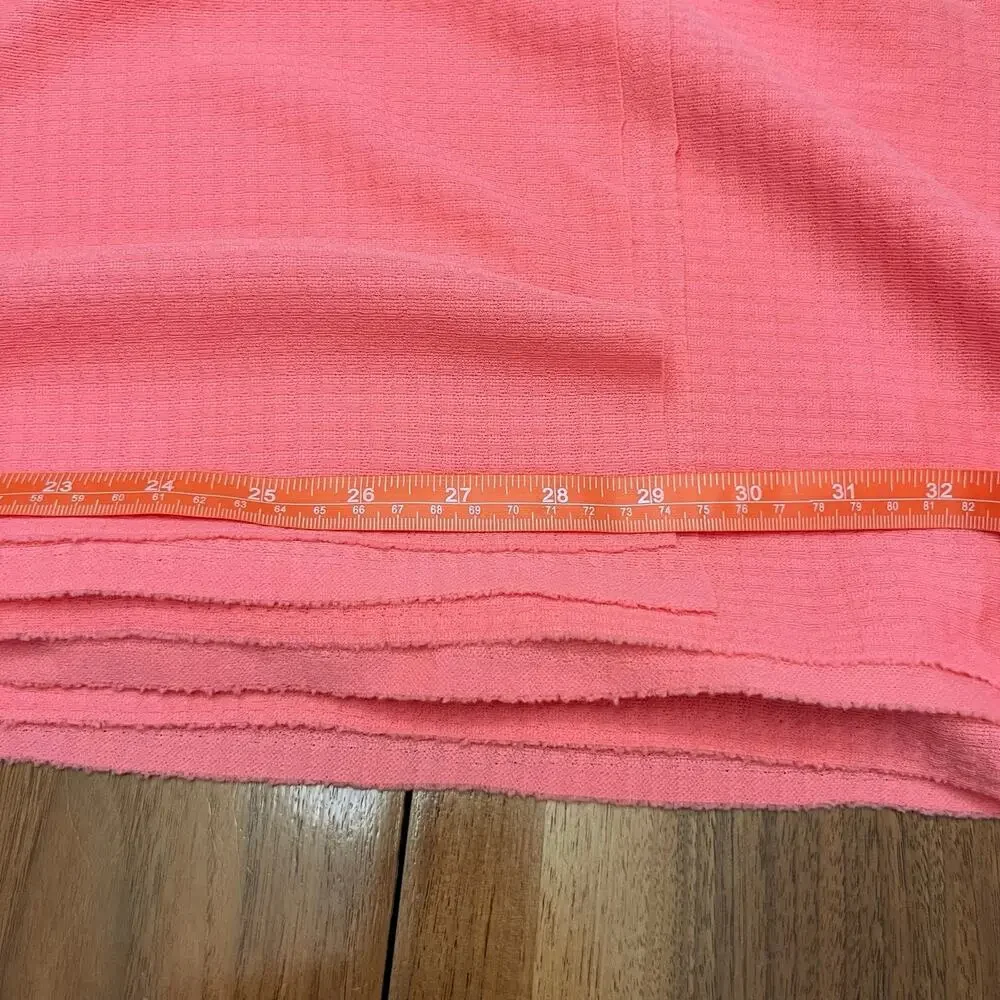 Vintage Fabric Pink 2.75 yards 60” width Solid Textured Square Check